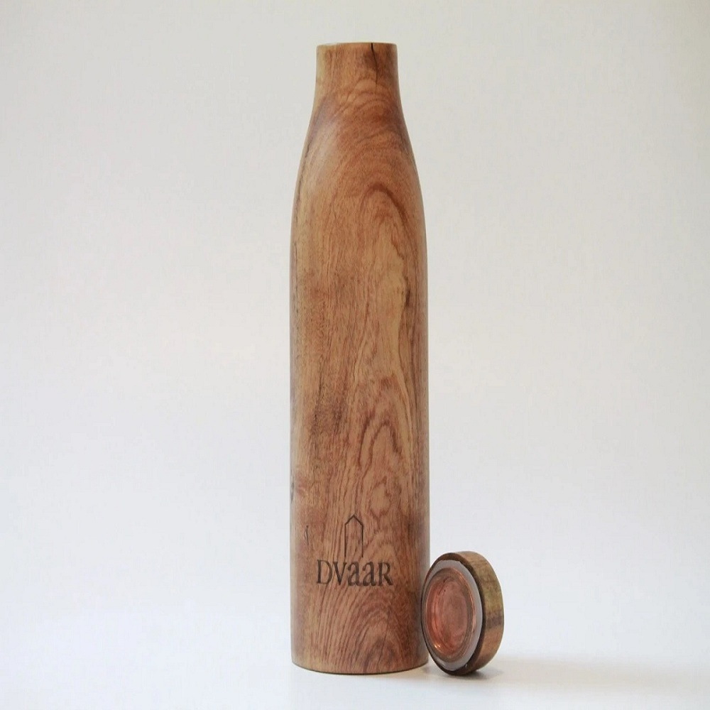 NEEM WOODEN COPPER BOTTLE - 500 ML