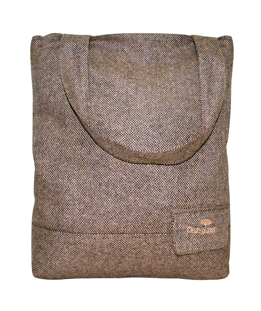 ECO-FRIENDLY WARM TOTE BAG URBANO  (Jigsaw Brown) 