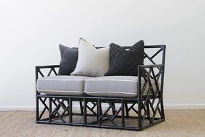 IRA 2 Seater Black sofa set Day Bed