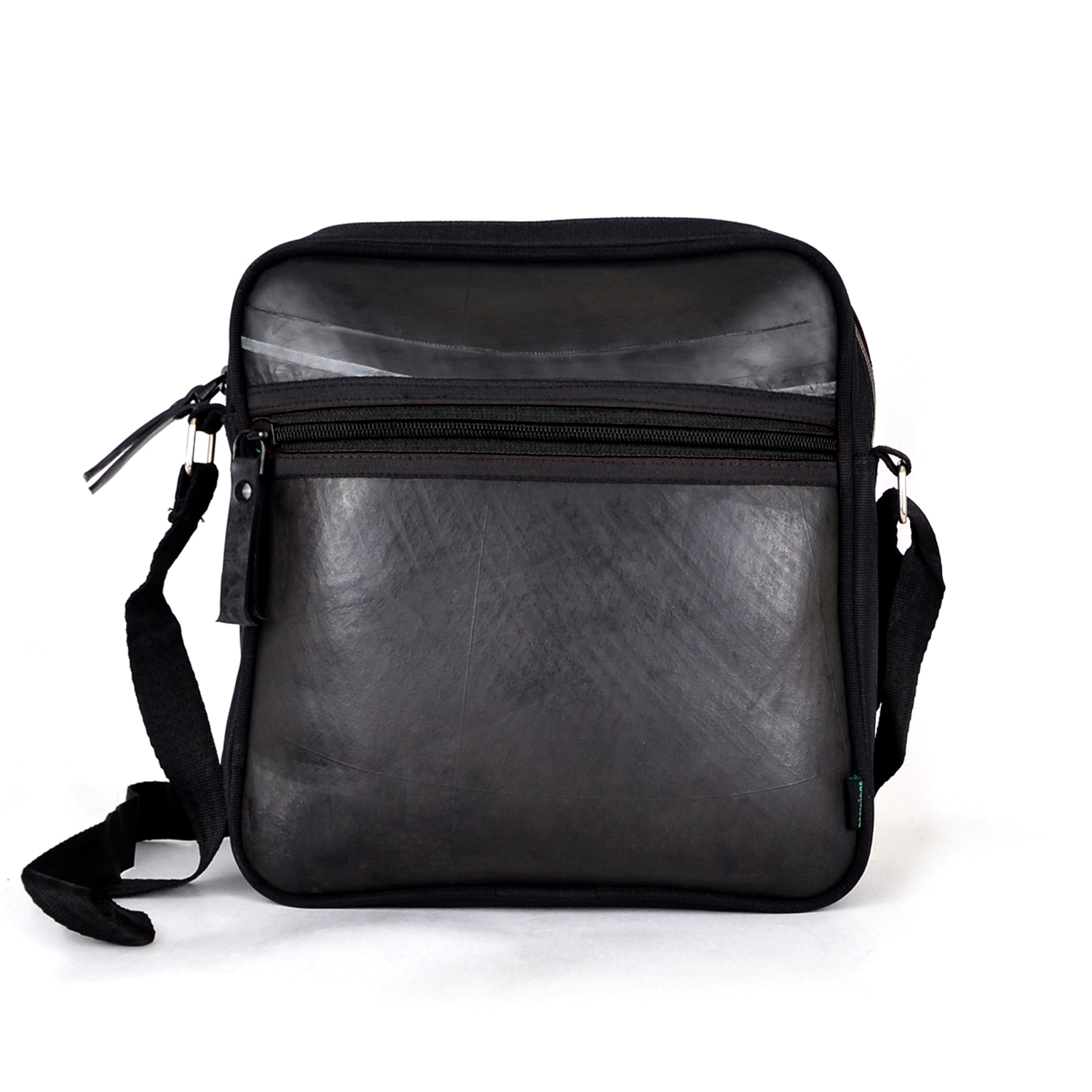 Unisex Square Sling Bag (Black) - 