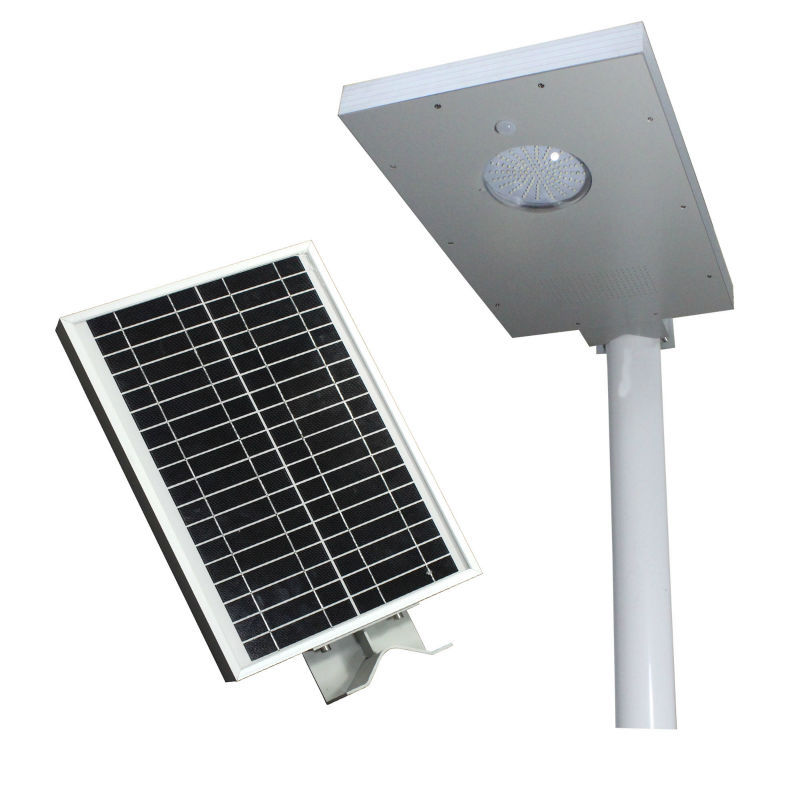 All in One Integrated Solar Streetlight of 12W with inbuilt solar panel and battery