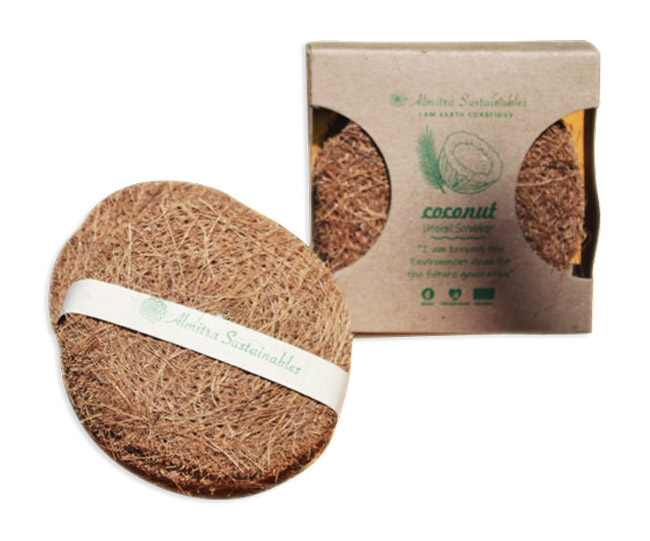 Coconut Fiber Dish Scrub (Pack of 3)