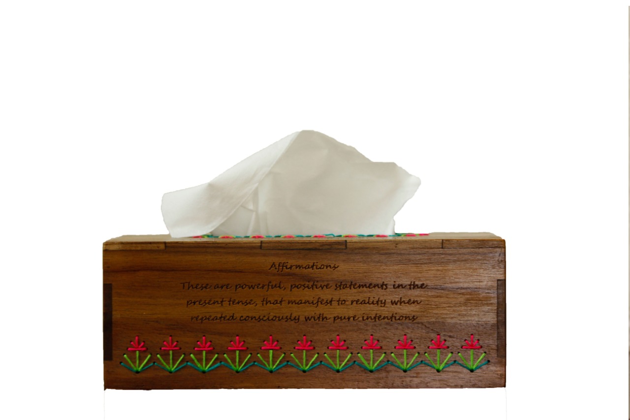 Affirmation Tissue Box -  Love & Gratitude