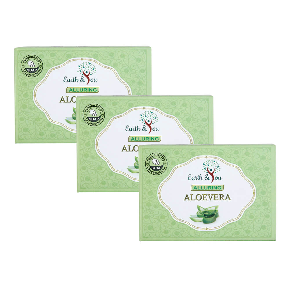 Alluring Aloe Vera Soaps- (Set of 3)