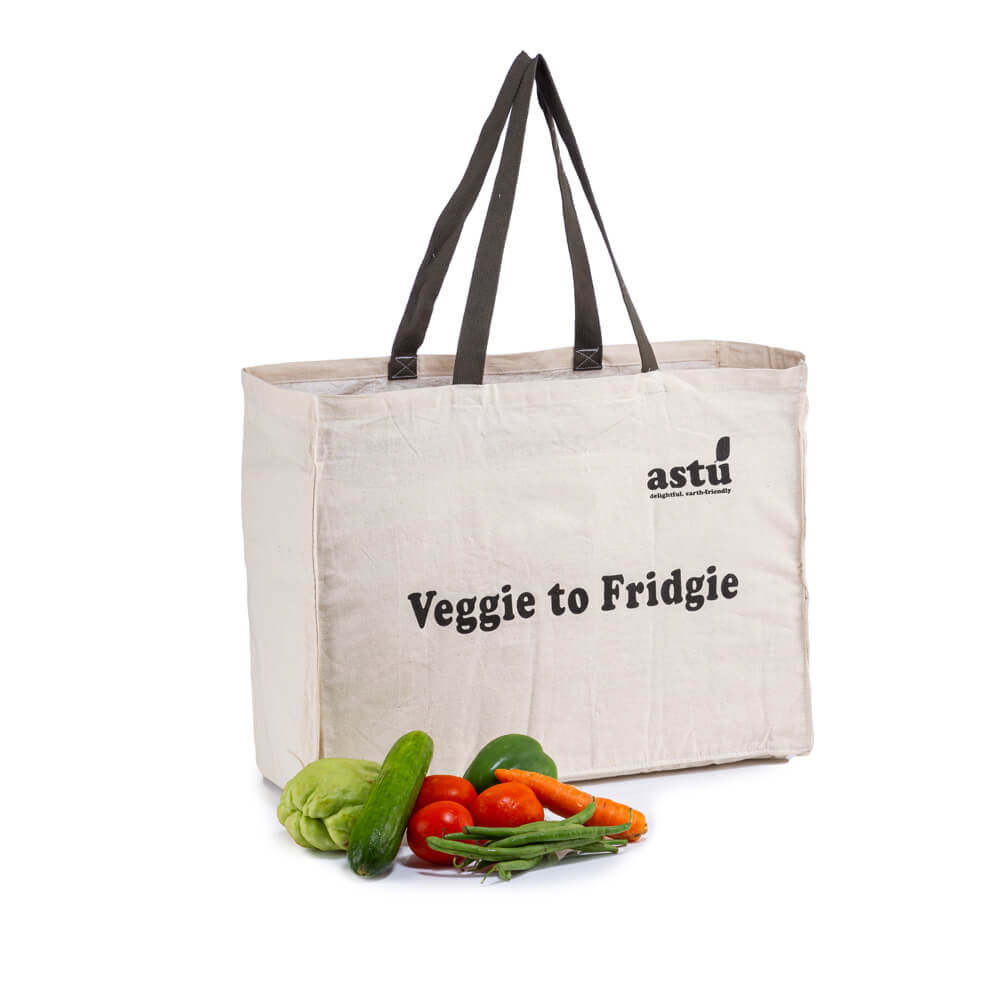 Cotton Reusable Eco-Friendly Veggie to Fridgie- Copper beech