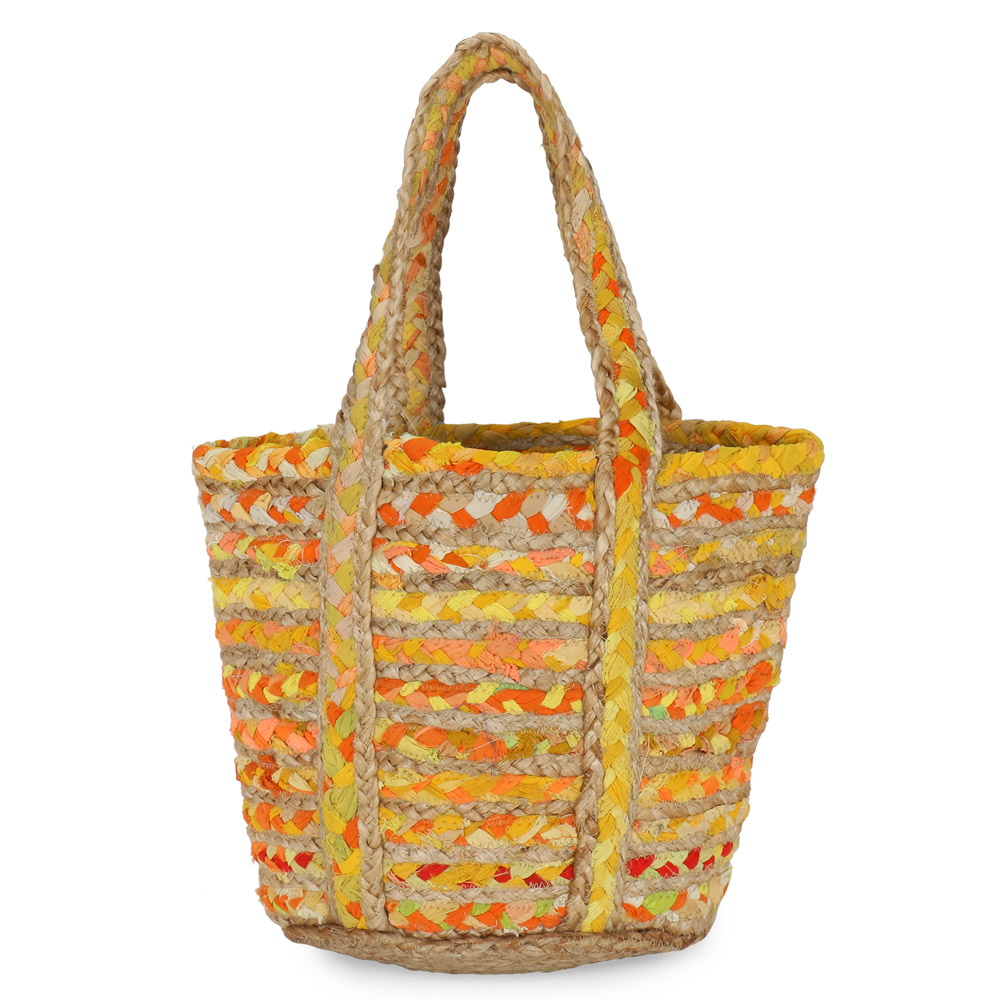 Handcrafted jute tote bag