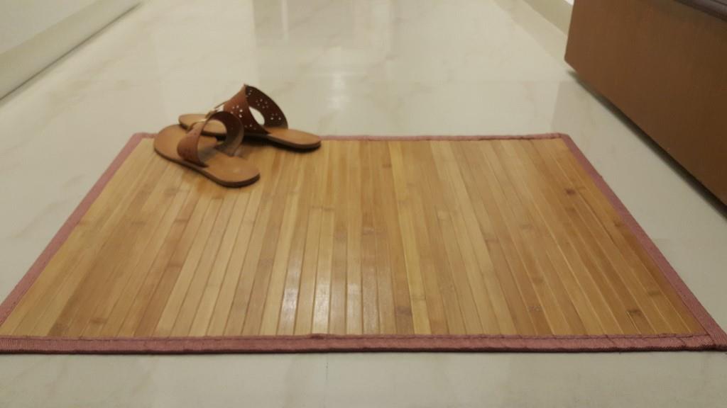 Bamboo Asan/ Prayer Mat - Brown (1.6 x 2.2 ft)