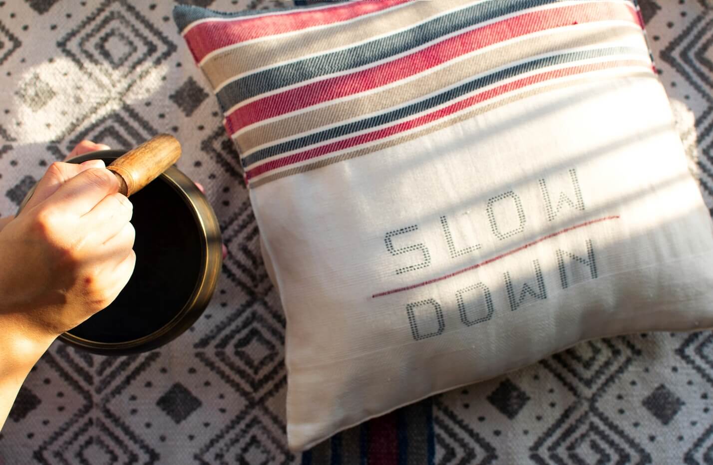 Slow Down-Cushion Cover-18 x 18 inch