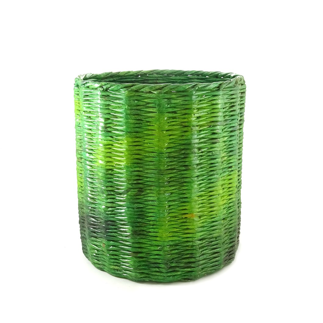 Cylindrical Laundry Basket - Medium (Green)