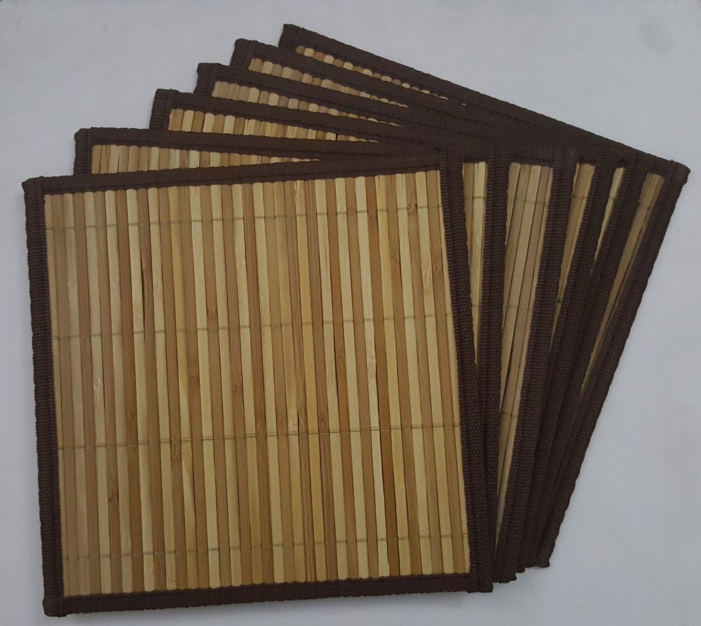 Bamboo Hot Dish Mats/ Table Costers ( 20 X 20 CMS)