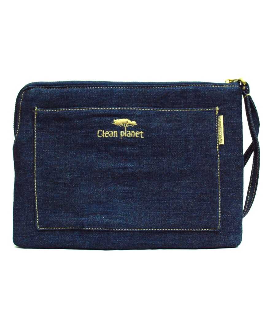 Denim Wide Tablet Sleeve