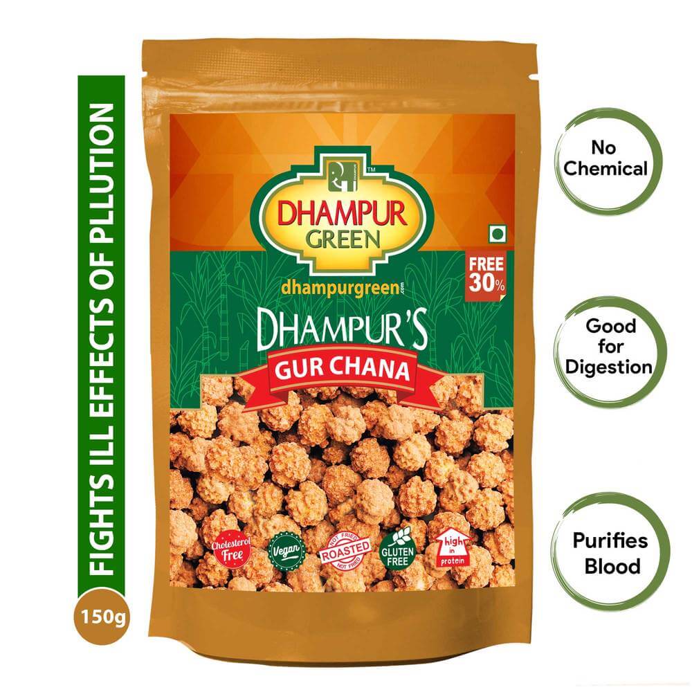 Dhampur Green Gur Chana-150 gms