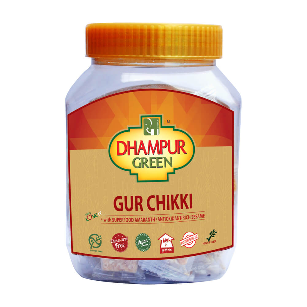 Dhampur Green Gur Chikki-300gms