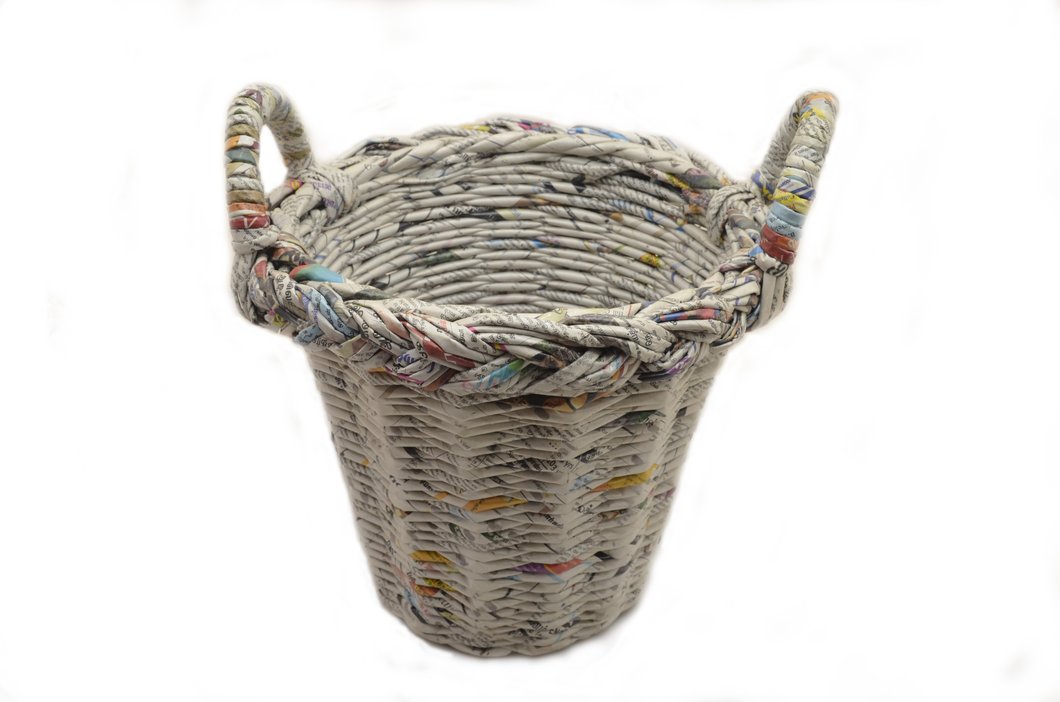 Dustbin Basket (with Handles and Design)