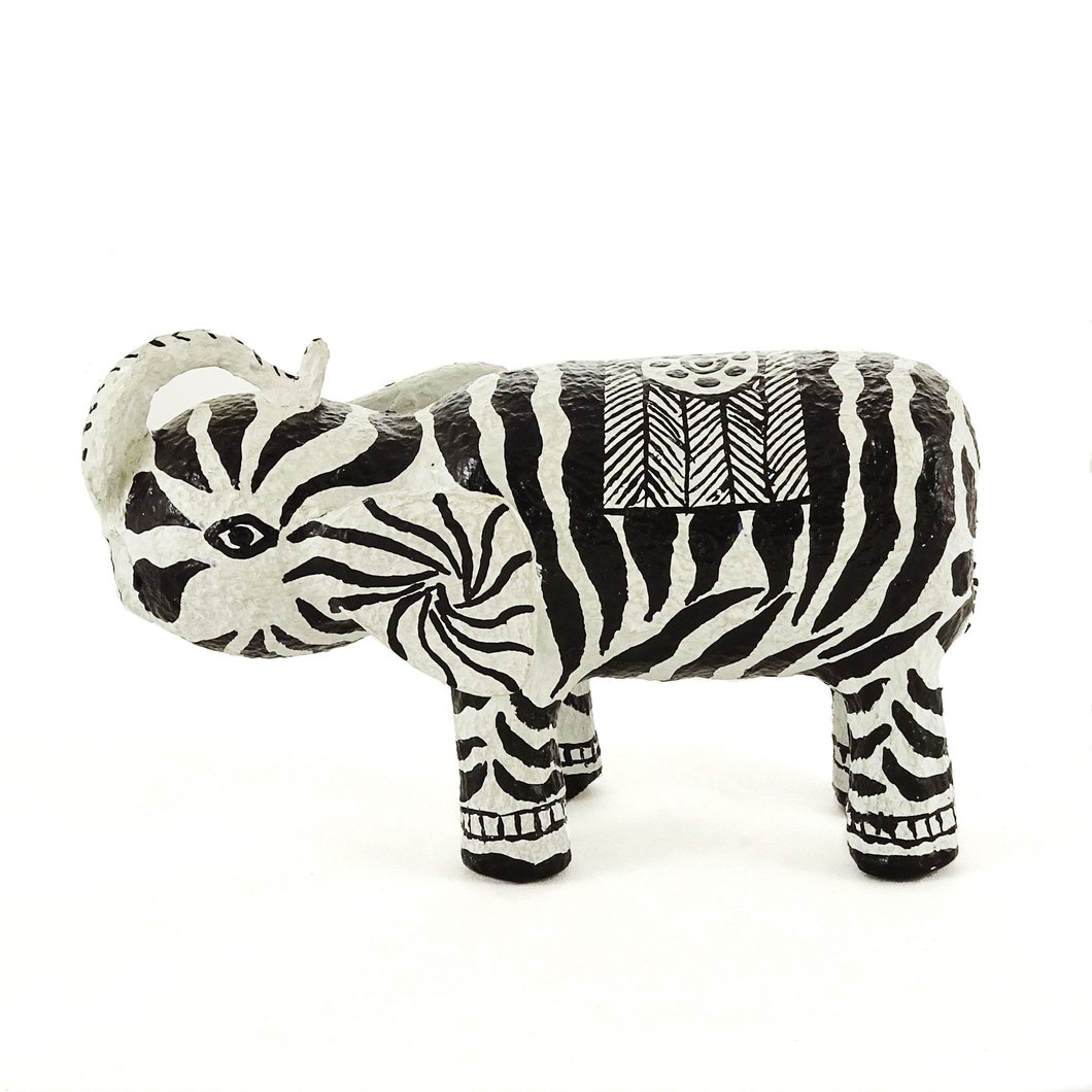 Customized Elephant - Zebra Print (Small)