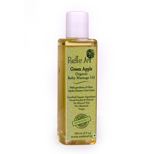 Rustic Art Organic Baby Oil (Green Apple)