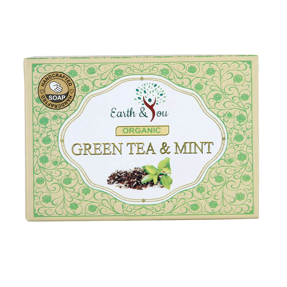 Organic Green-tea & Mint Soaps - (Set of 2)