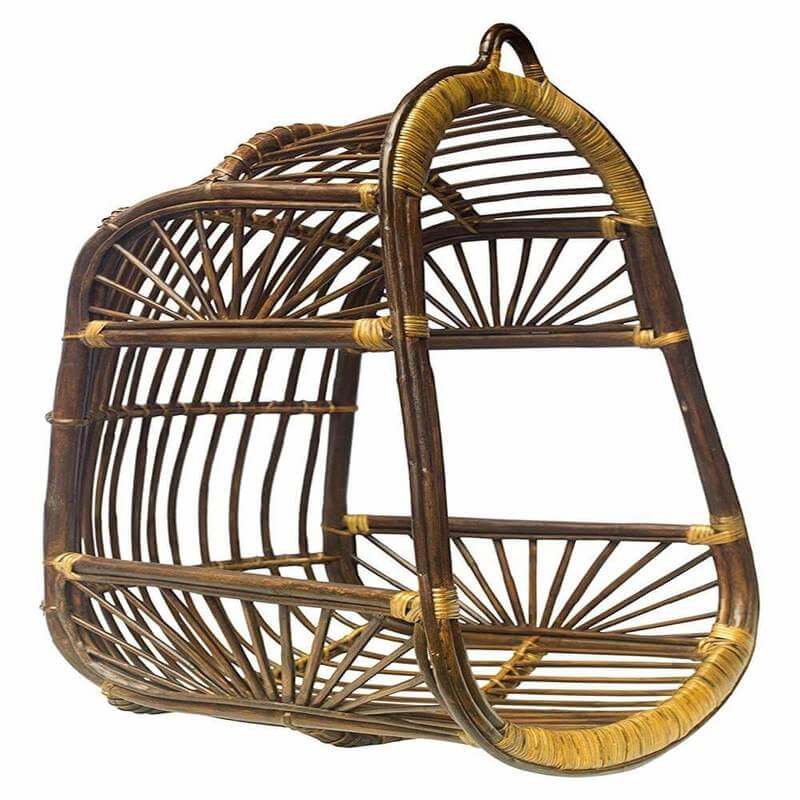 HOUSANDREAMS Amour Dario Rattan Wicker Hanging Chair (Beige)