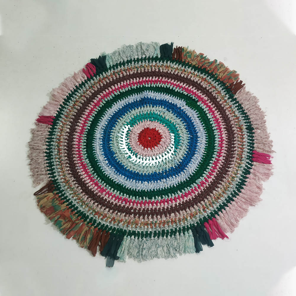 Bunko junko multicolor floor rug - round