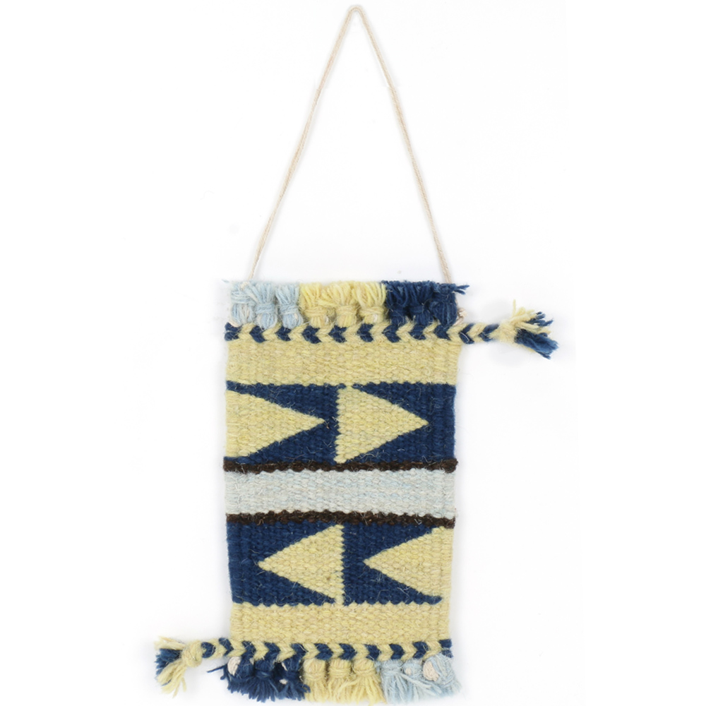 Miniature geometrical rug  hanging