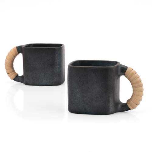 Hazed Monk Longpi Tea/Coffee Cup - Square (S) - Set of 2 (180 ml Each)