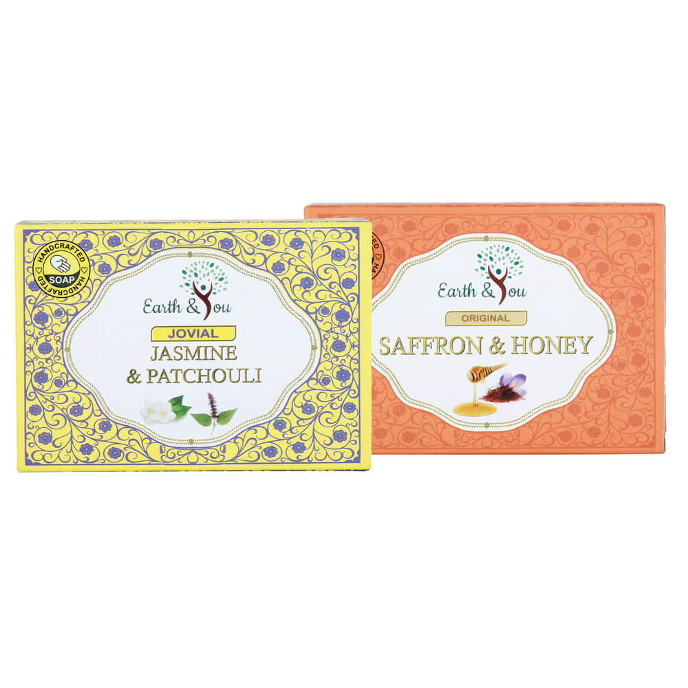 Handmade Soap Combo -(Jasmine & Saffron & Honey Soaps)