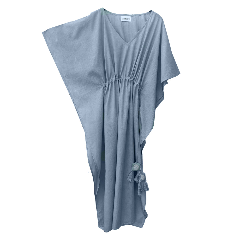 Balance Kaftan Cotton-Indigo