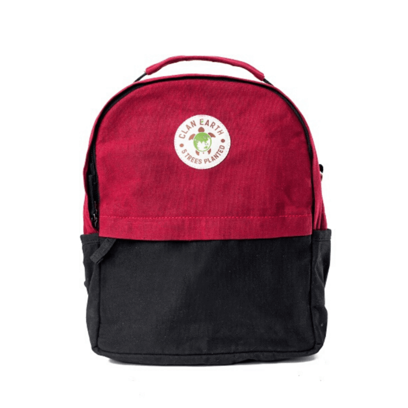 Koala Backpack - Cherry Red & Charcoal Black