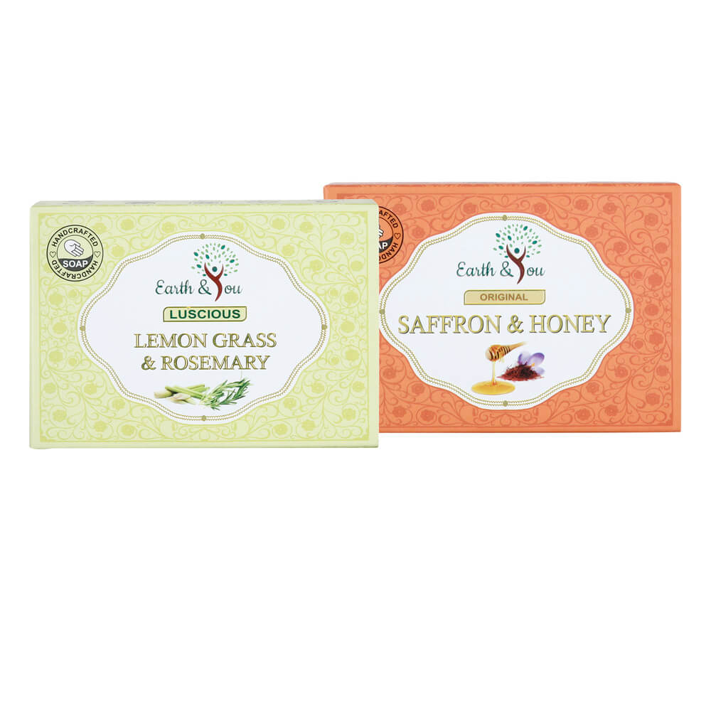 Handmade Soap Combo -(Lemon Grass & Saffron & Honey Soaps)