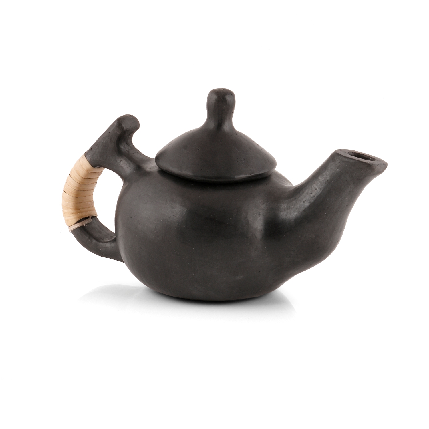 Black Pottery Stylish Kettle (S) - Small spout with Side handle