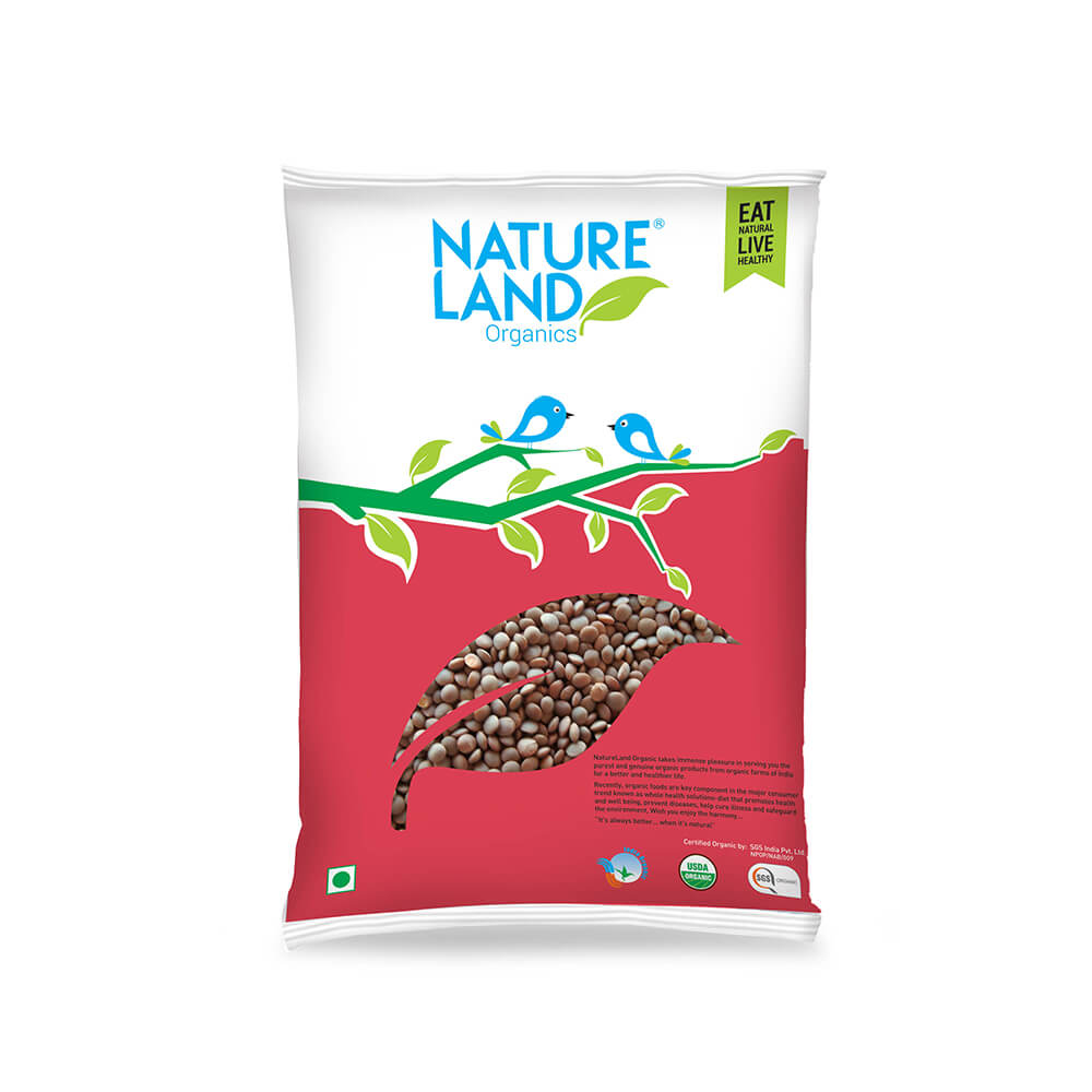 Organic Masur Whole (500gm)