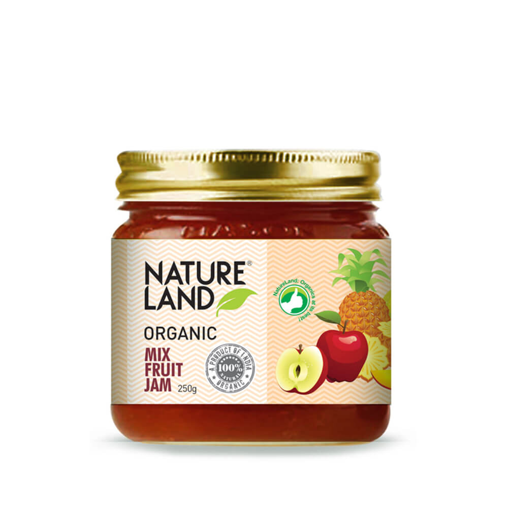 Organic Mix Fruit Jam (250gm)