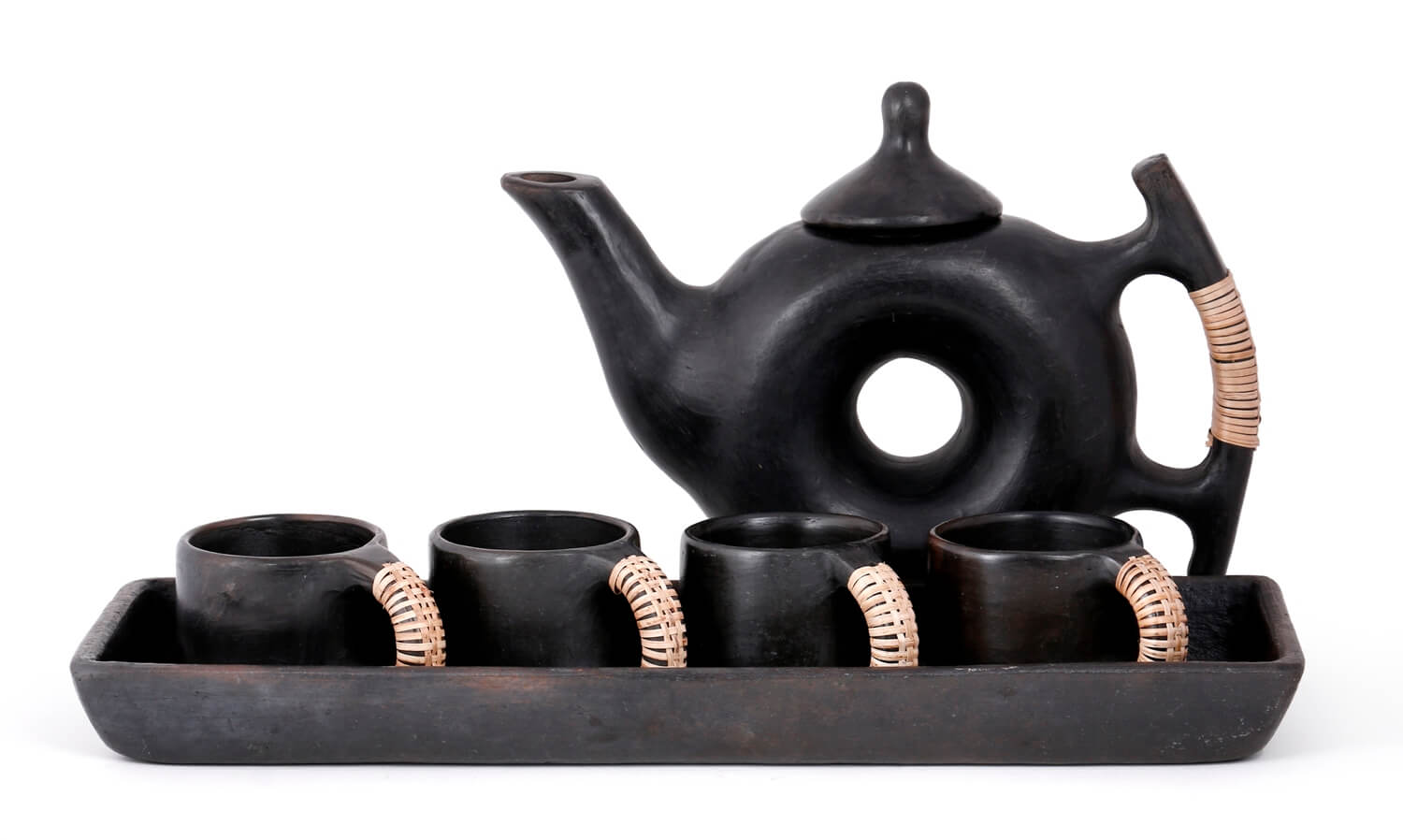 Royal Wheel Manipur Pottery Tea Set