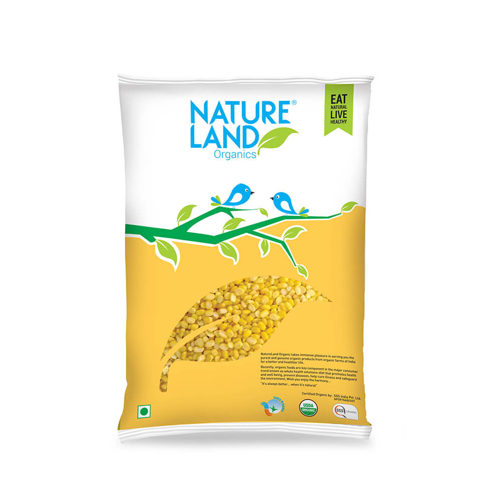 Organic Moong Dal - Split Washed (500gm)