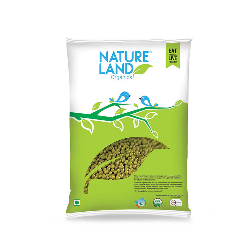 Organic Moong Dal - Whole (500gm)