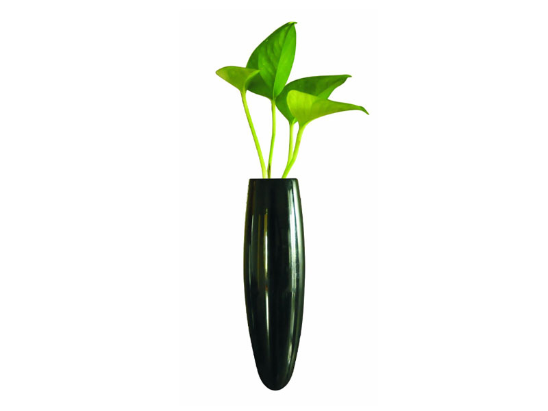 Magnetic Fridge (Side) Vase - Black