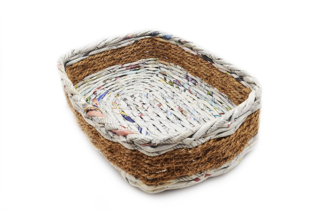 Mixed Media Rectangle Basket (Large)