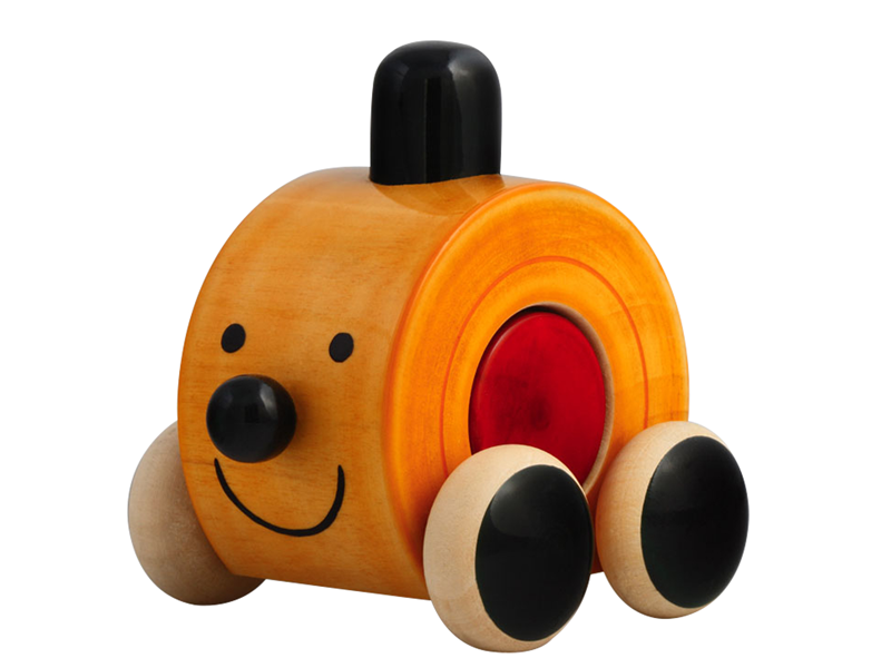 Wooden Push Toy - Moee (Yellow & Red)