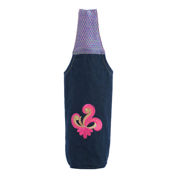 Motif Eco-friendly Drinking water Bottle Bag/Wine bottle gift bag -1 liter