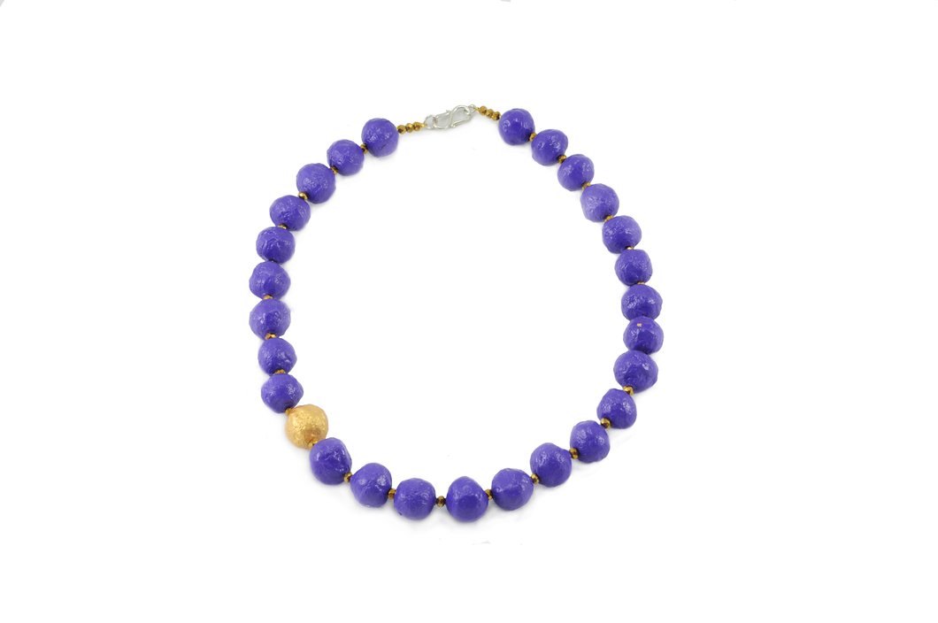 Eco Necklace Pearl - Medium (Purple)