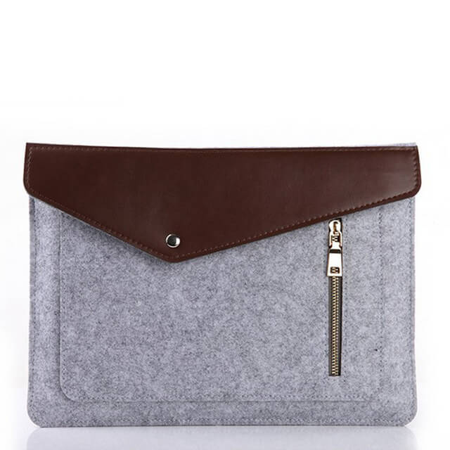 Handy Leather Flap Laptop sleeve