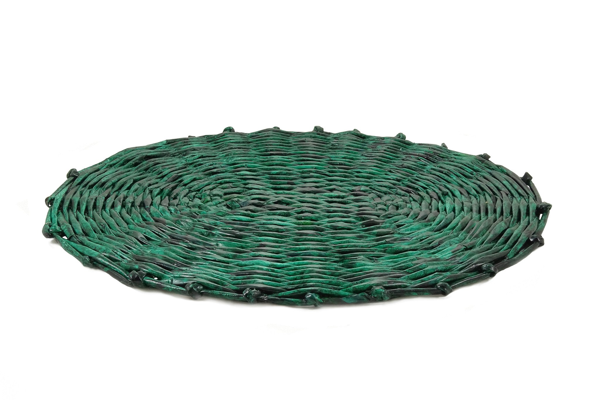 Eco-friendly Oval Coaster - Extra Large (Peacock Blue)