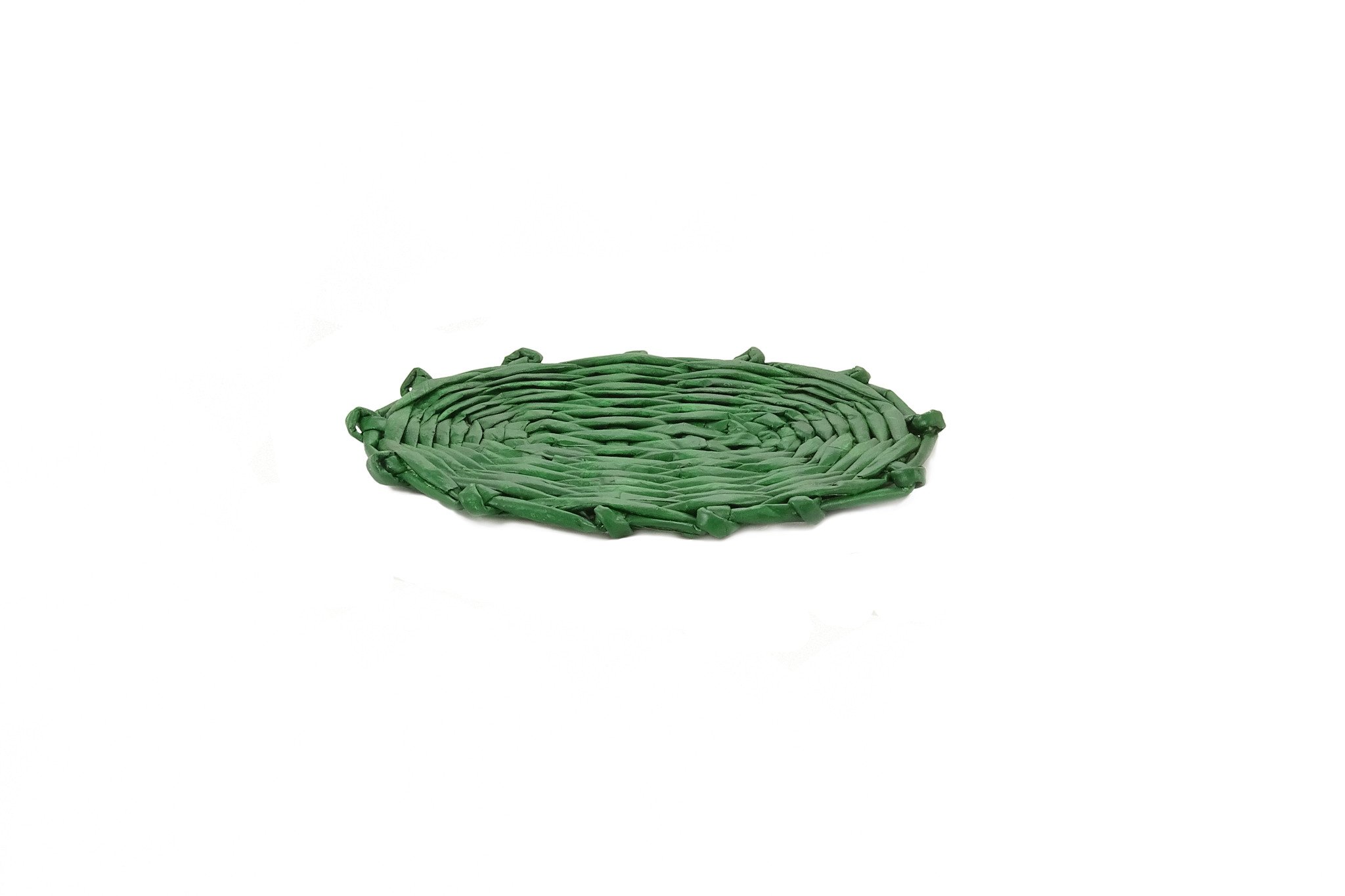 Beautiful Oval Coaster Pot - Small (Green)