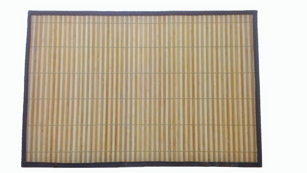 Bamboo Placemat - Cream  &  Light Brown ( 30 X 45 cms)