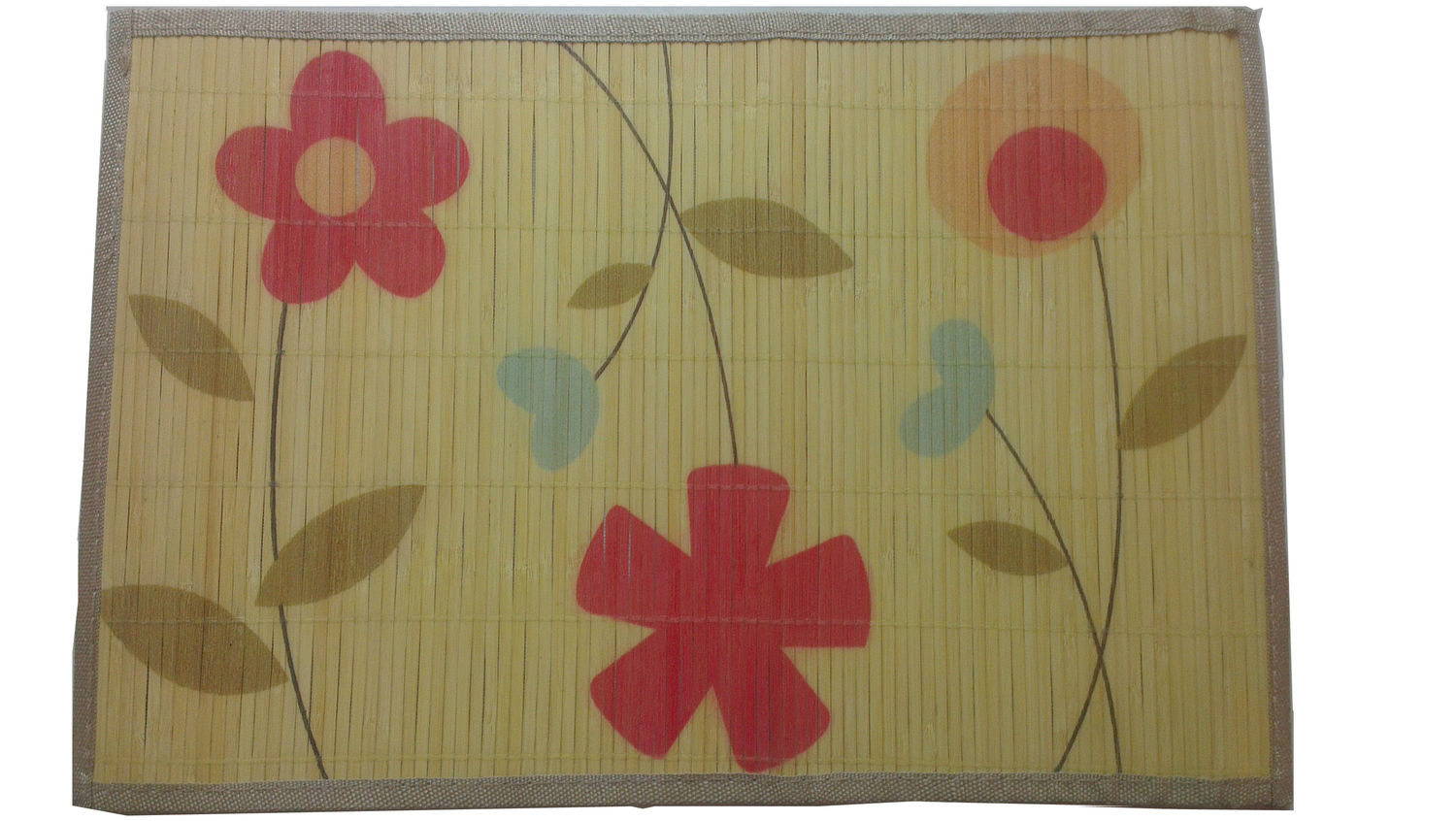 Bamboo Placemats Floral Digital Print (30 x 45 cms)