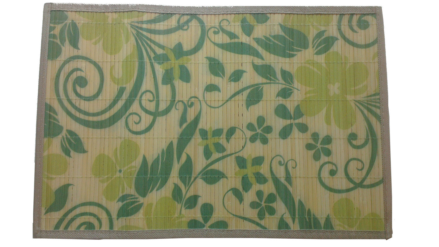 Bamboo Placemats Green leaf Digital Print (30 x 45 cms) 