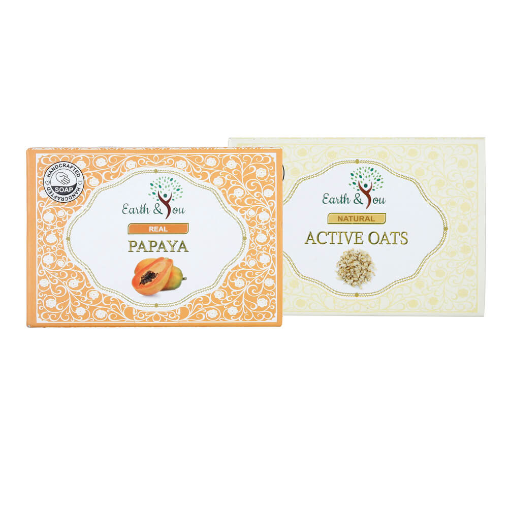 Handmade Soap Combo- (Papaya & Active Oats Soaps)