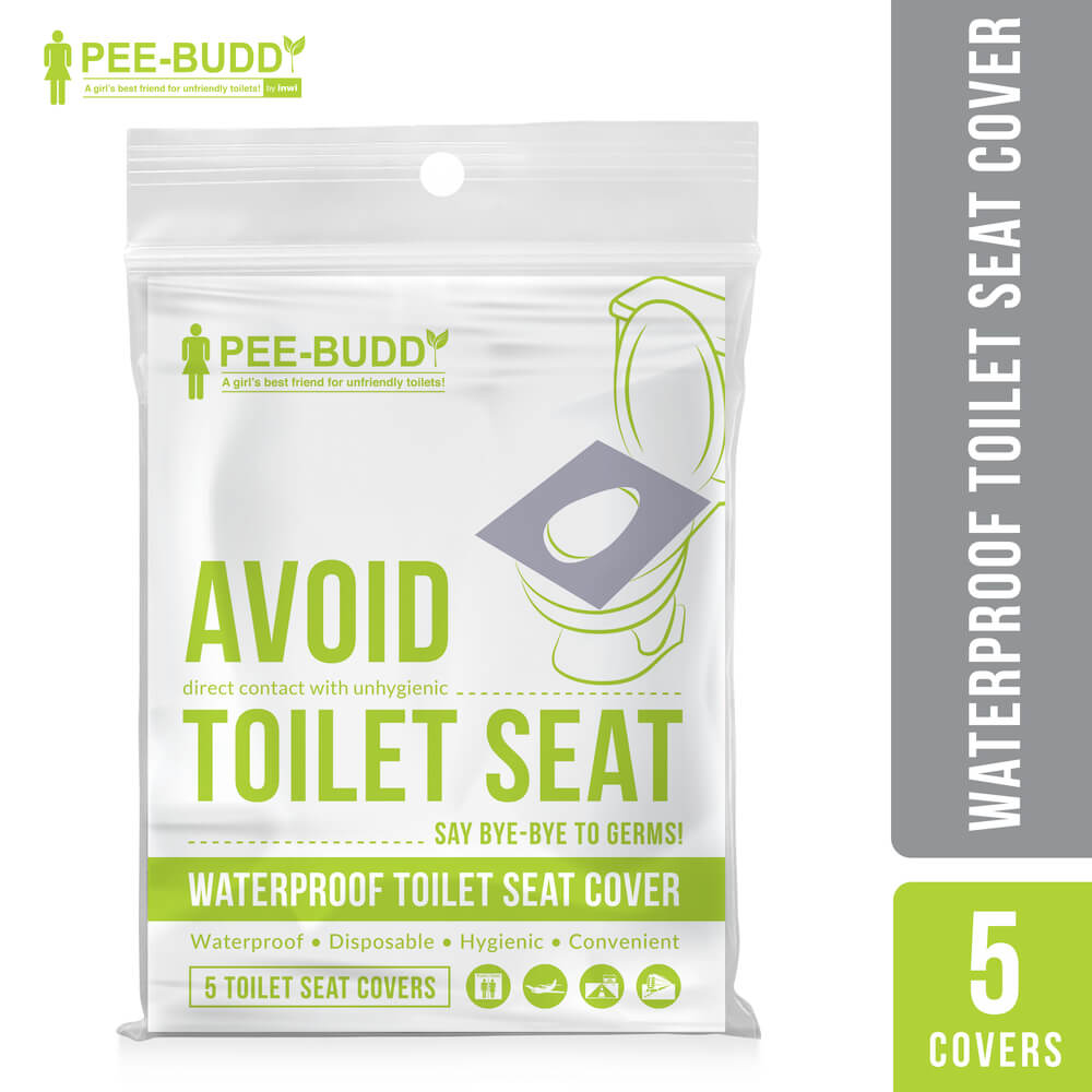 PeeBuddy - Waterproof Toilet Seat Cover - 5 Toilet Sheets