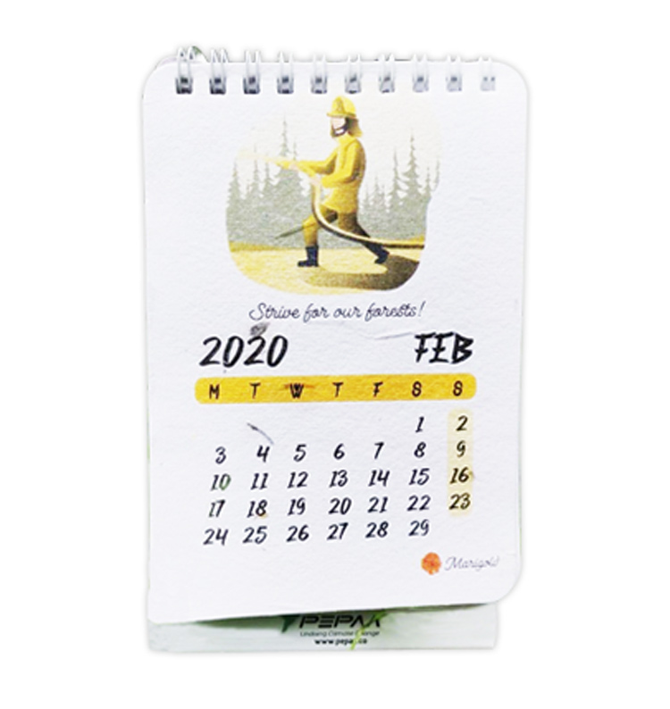 Plantable Seed Paper Desk Calendar