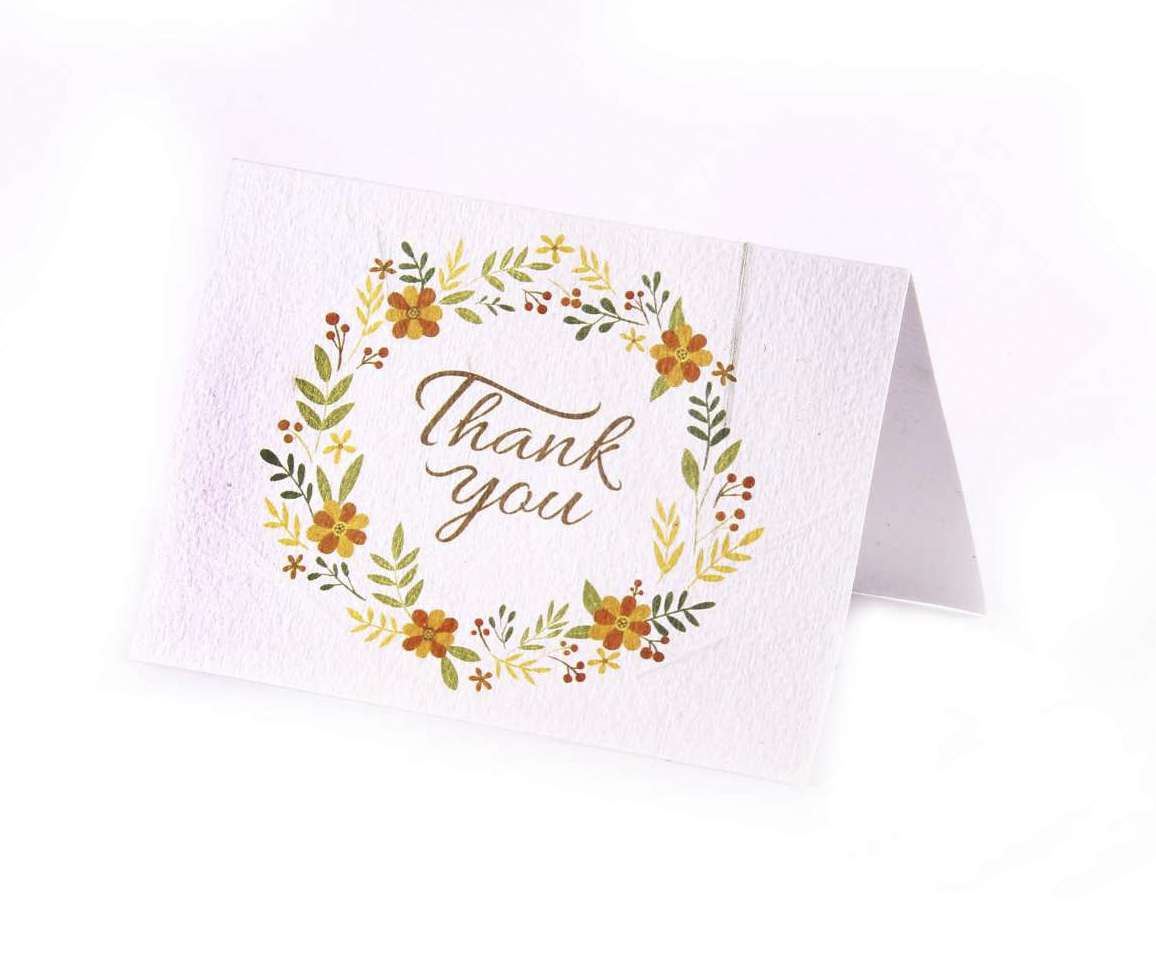 Seed Paper Thank you cards - (MOQ - 250)